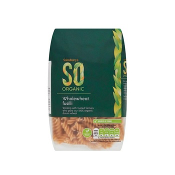 Sainsburys So Organic Wholewheat Fusilli 500g