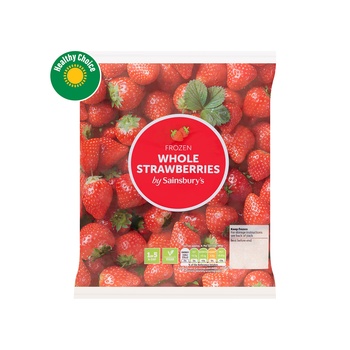 Sainsburys Frozen Whole Strawberries 350g