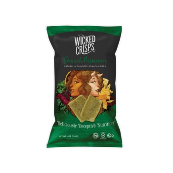 Wicked Crisps Spinach Parmesan Spinach Crisps 4oz