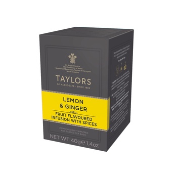 Taylors Of Harrogate Lemon & Ginger 20 Tea Bags 40g