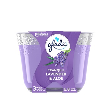 Glade Tranquil Lavender & Aloe Scented Candle 193g