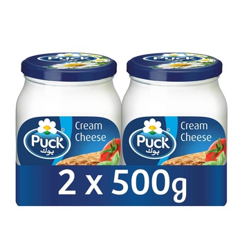 Puck Cream Cheese Spread Jar 2x500g
