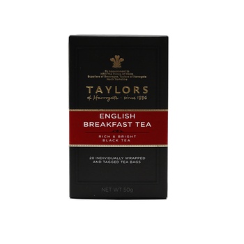 Taylors English Breakfast Black Tea Bags 20 Bags