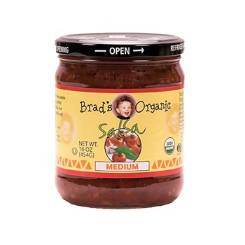 Brad's Organic Medium Salsa Dipping Sauce 454g