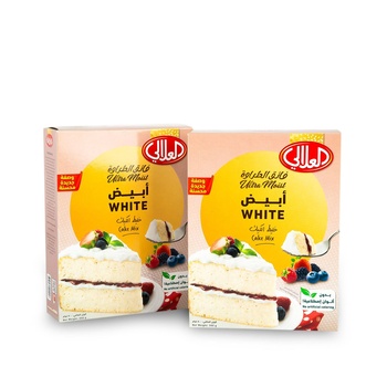 Alalali Ultra Moist White Cake Mix 2x500g