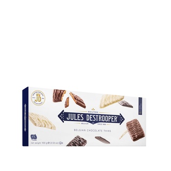 Jules Destrooper Belgian Chocolate Thins 100g