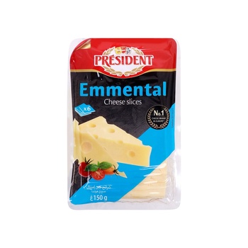 President Emmental Cheese Slices 150g