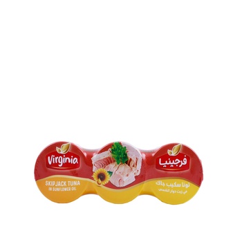 Virginia Skip Jack Tuna In Sunflower Oil Value Pack 3x170g