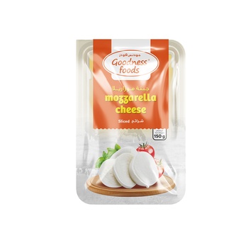 Goodness Foods Mozarella Cheese Sliced 150g