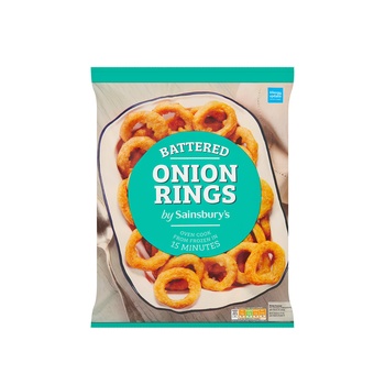Sainsburys Battered Onion Rings 800g