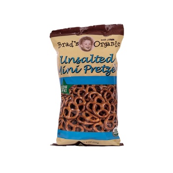 Brads Organic Pretzel Unsalted Round 8oz