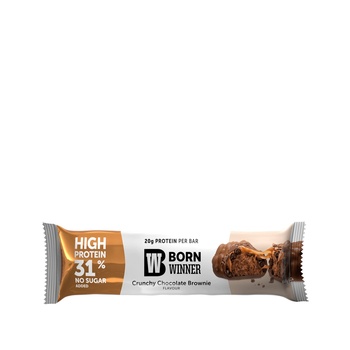 Born Winner Deluxe Crunchy Chocolate Brownie Protein Bar 64g