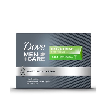 Dove Men+Care Refreshing Cleansing Bar Extra Fresh 3in1 with ¼ Moisturizing Cream 100g
