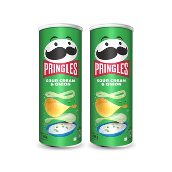 Pringles Sour Cream And Onions Chips 2x165g