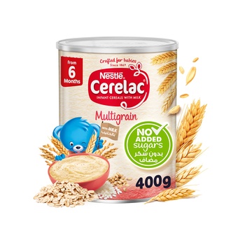 Nestle Cerelac Multi Cereals With Milk No Added Sugar 400g