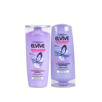Loreal Elvive Hyaluron Shampoo 400ml+Conditioner 360ml 33% Off