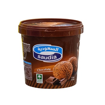 Saudia Chocolate Ice Cream 1 ltr