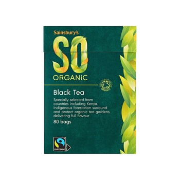 Sainsburys Fairtrade Tea Bags, SO Organic x80 250g