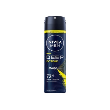 Nivea Men Deep Extreme MaxxTech Spray with Black Carbon 72H Odor Protection 150ml