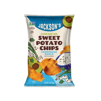 Jacksons Avocado Oil Sweet Potato Chips Farmhouse Ranch 5oz