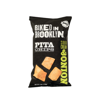 Baked In Brooklyn Pita Chips Sour Cream Onion 6oz