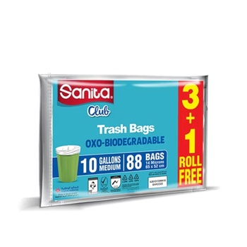 Club Trash Bag 8gln 4p