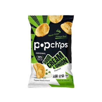 Popchips Popped Chip Snacks Sour Cream + Onion 5oz
