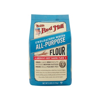 Bobs Red Mill Unbromated Unbleached White Flour 5 Lbs