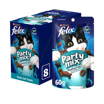 Purina Felix Party Mix Seafood Mix 8x60g