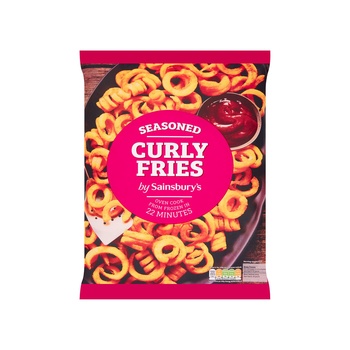 Sainsburys Seasoned Curly Fries 700g
