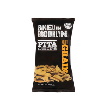 Baked In Brooklyn Pita Chips Multi Grain 6oz