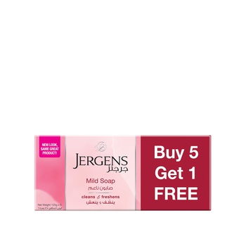 Jergens Mild Soap Bar 6x125g
