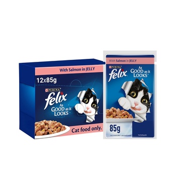 Purina-Felix Gel With Salmon In Jelly 12x85g