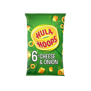 Hula Hoops Cheese & Onion Flavor Potato Rings 6x24g