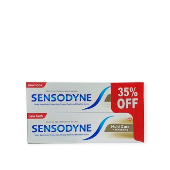 Sensodyne Toothpaste Multi Care Whitening 2x75ml 35%Off