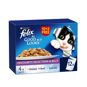Purina Felix Favourite Selection In Jelly 12x85g