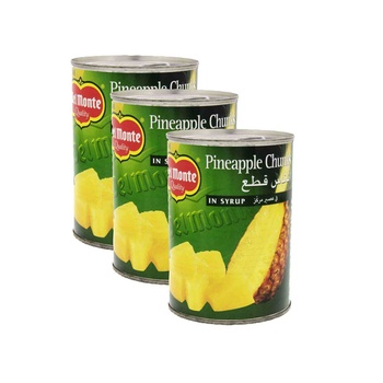 Delmonte Pineapple Chunk 567 G X 3pcs