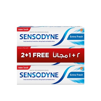 Sensodyne Toothpaste Extra Fresh 50ml 2+1