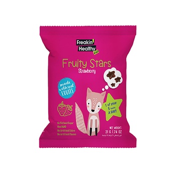 Freakin Healthy Kids Strawberry Fruity Stars Jellies 21g