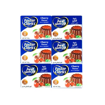 Foster Clarks Jelly Cherry 6x85g