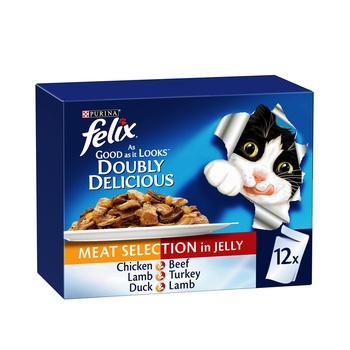 Purina Felix Agail Doubly Delicious Meat 12x85g