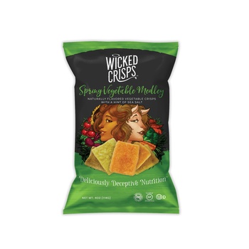 Wicked Crisps Spring Medley Vegetable Crisps With Sea Salt 4oz