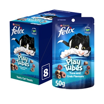 Purina Felix Play Tubes Tuna and Crab 8x50g