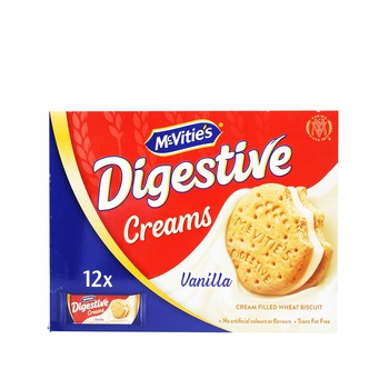 Mcvitie's Digestive Cream Vanila Biscuits 12x40g