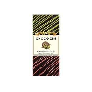 Choco Zen Pistachio Kunafa Dark Chocolate Bar 100g