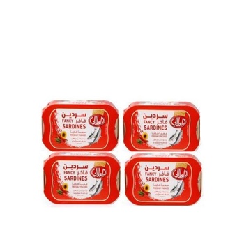Alali Fancy Sardines In Sunflower Oil with Chili 4x100g