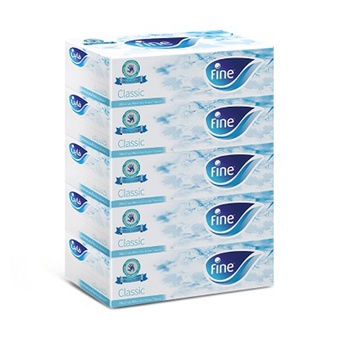 Fine Facial Tissues Classic 5x200s 2Ply  4+1