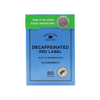 Sainsburys Red Label Decaf Tea Bags 80s