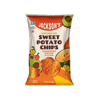 Jacksons Avocado Oil Sweet Potato Chips Habanero Nacho 5oz