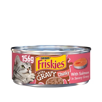 Purina Friskies Extra Gravy With Salmon 156g
